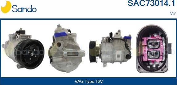 Sando SAC73014.1 - Kompresors, Gaisa kond. sistēma autodraugiem.lv
