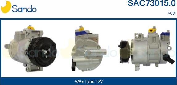 Sando SAC73015.0 - Kompresors, Gaisa kond. sistēma autodraugiem.lv