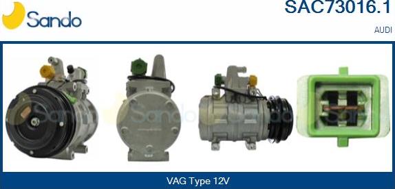 Sando SAC73016.1 - Kompresors, Gaisa kond. sistēma autodraugiem.lv