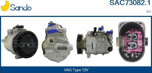 Sando SAC73082.1 - Kompresors, Gaisa kond. sistēma autodraugiem.lv