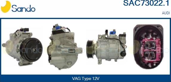 Sando SAC73022.1 - Kompresors, Gaisa kond. sistēma autodraugiem.lv