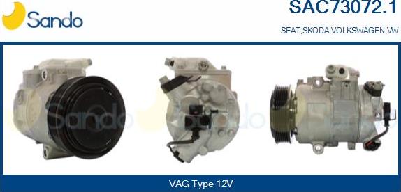 Sando SAC73072.1 - Kompresors, Gaisa kond. sistēma autodraugiem.lv