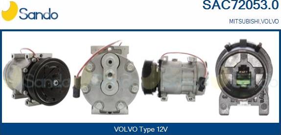 Sando SAC72053.0 - Kompresors, Gaisa kond. sistēma autodraugiem.lv