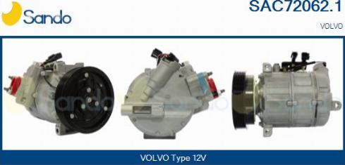 Sando SAC72062.1 - Kompresors, Gaisa kond. sistēma autodraugiem.lv