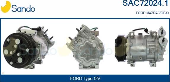 Sando SAC72024.1 - Kompresors, Gaisa kond. sistēma autodraugiem.lv