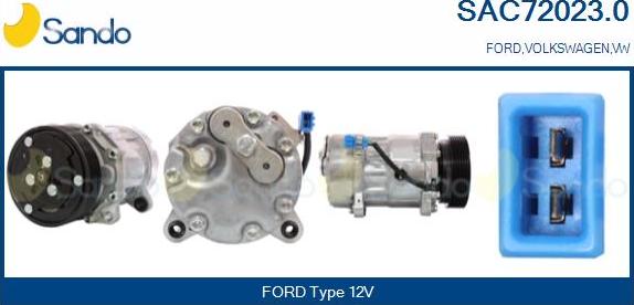 Sando SAC72023.0 - Kompresors, Gaisa kond. sistēma autodraugiem.lv