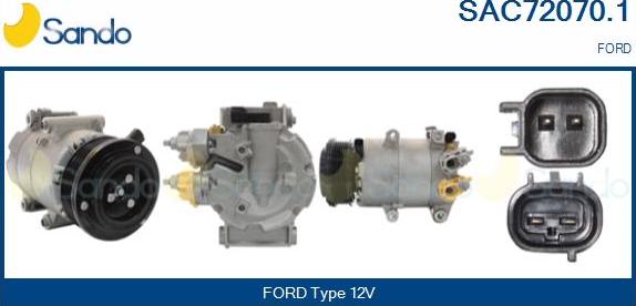 Sando SAC72070.1 - Kompresors, Gaisa kond. sistēma autodraugiem.lv