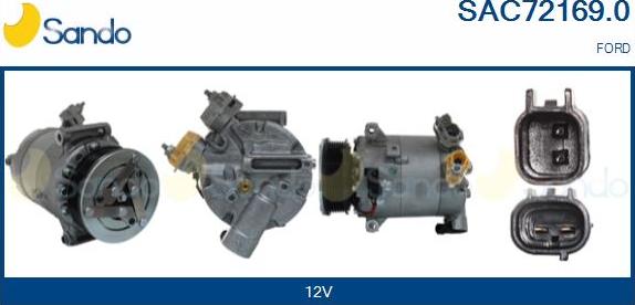Sando SAC72169.0 - Kompresors, Gaisa kond. sistēma autodraugiem.lv