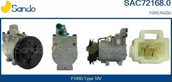 Sando SAC72168.0 - Kompresors, Gaisa kond. sistēma autodraugiem.lv