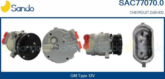 Sando SAC77070.0 - Kompresors, Gaisa kond. sistēma autodraugiem.lv