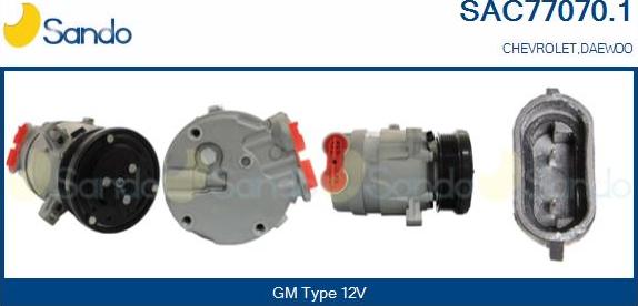 Sando SAC77070.1 - Kompresors, Gaisa kond. sistēma autodraugiem.lv