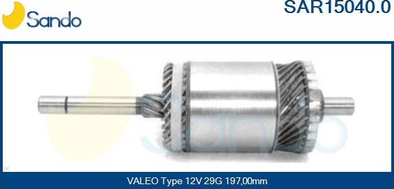 Sando SAR15040.0 - Enkurs, Starteris autodraugiem.lv