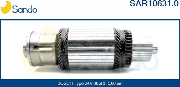 Sando SAR10631.0 - Enkurs, Starteris autodraugiem.lv