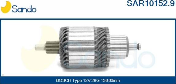 Sando SAR10152.9 - Enkurs, Starteris autodraugiem.lv