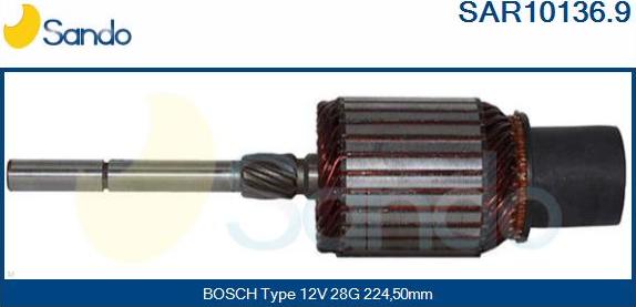 Sando SAR10136.9 - Enkurs, Starteris autodraugiem.lv