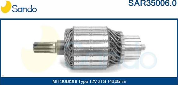 Sando SAR35006.0 - Enkurs, Starteris autodraugiem.lv
