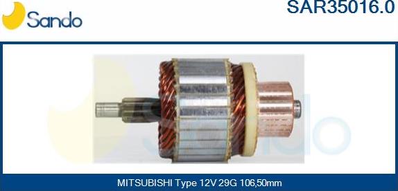 Sando SAR35016.0 - Enkurs, Starteris autodraugiem.lv