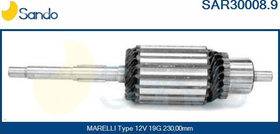 Sando SAR30008.9 - Enkurs, Starteris autodraugiem.lv