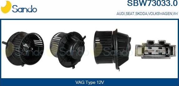 Sando SBW73033.0 - Salona ventilators autodraugiem.lv