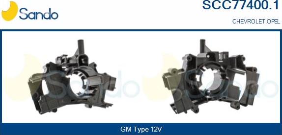 Sando SCC77400.1 - Vadības bloks, Slēdzis uz stūres statnes autodraugiem.lv