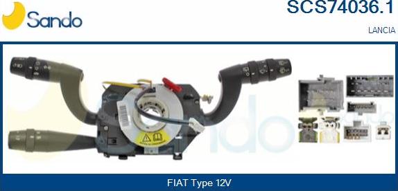 Sando SCS74036.1 - Slēdzis uz stūres statnes autodraugiem.lv