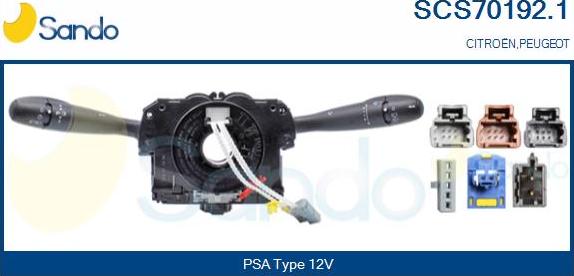 Sando SCS70192.1 - Slēdzis uz stūres statnes autodraugiem.lv