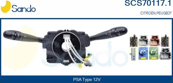 Sando SCS70117.1 - Slēdzis uz stūres statnes autodraugiem.lv