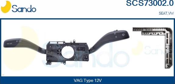 Sando SCS73002.0 - Slēdzis uz stūres statnes autodraugiem.lv
