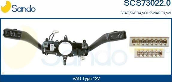 Sando SCS73022.0 - Slēdzis uz stūres statnes autodraugiem.lv