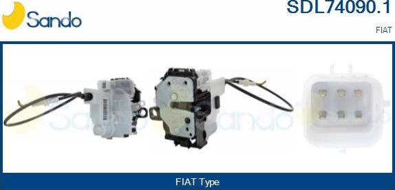 Sando SDL74090.1 - Durvju slēdzene autodraugiem.lv