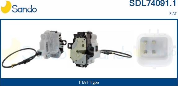 Sando SDL74091.1 - Durvju slēdzene autodraugiem.lv