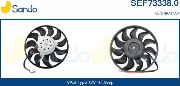 Sando SEF73338.0 - Ventilators, Motora dzesēšanas sistēma autodraugiem.lv