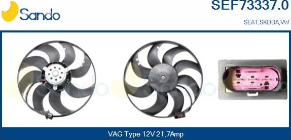 Sando SEF73337.0 - Ventilators, Motora dzesēšanas sistēma autodraugiem.lv
