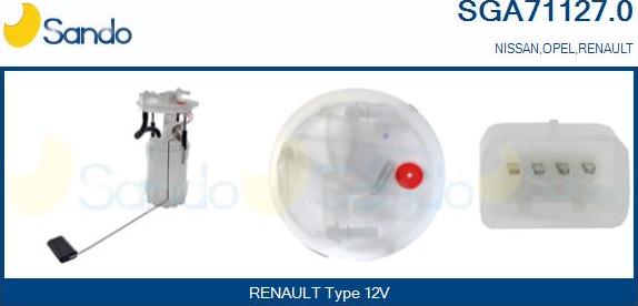 Sando SGA71127.0 - Degvielas sūkņa modulis autodraugiem.lv