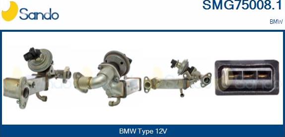 Sando SMG75008.1 - Izpl. gāzu recirkulācijas modulis autodraugiem.lv