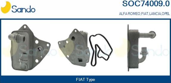 Sando SOC74009.0 - Eļļas radiators, Motoreļļa autodraugiem.lv