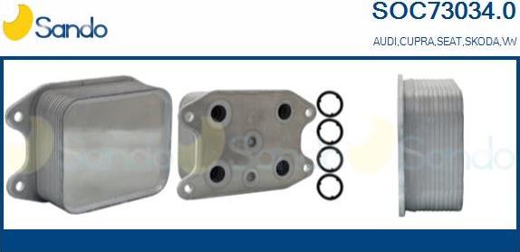 Sando SOC73034.0 - Eļļas radiators, Motoreļļa autodraugiem.lv