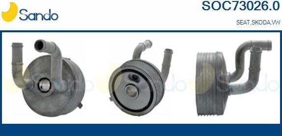 Sando SOC73026.0 - Eļļas radiators, Motoreļļa autodraugiem.lv