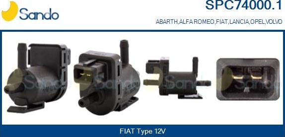 Sando SPC74000.1 - Spiediena pārveidotājs, Izpl. gāzu vadība autodraugiem.lv