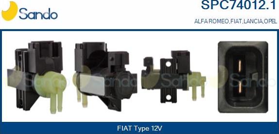 Sando SPC74012.1 - Spiediena pārveidotājs, Izpl. gāzu vadība autodraugiem.lv