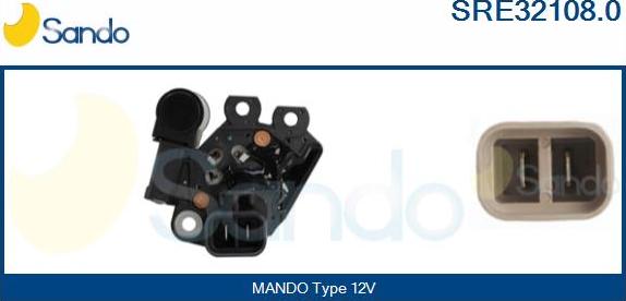 Sando SRE32108.0 - Ģeneratora sprieguma regulators autodraugiem.lv