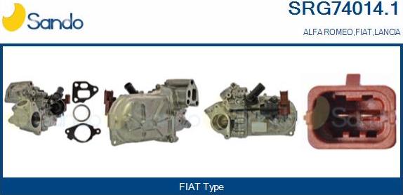 Sando SRG74014.1 - Radiators, Izplūdes gāzu recirkulācija autodraugiem.lv