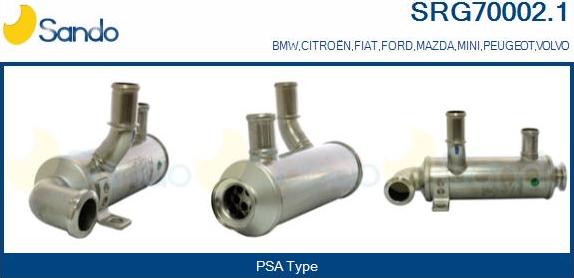 Sando SRG70002.1 - Radiators, Izplūdes gāzu recirkulācija autodraugiem.lv