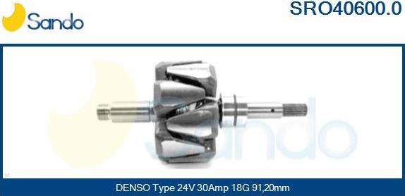 Sando SRO40600.0 - Rotors, Ģenerators autodraugiem.lv