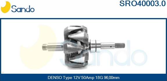 Sando SRO40003.0 - Rotors, Ģenerators autodraugiem.lv