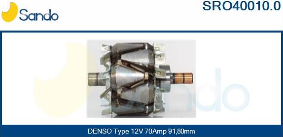 Sando SRO40010.0 - Rotors, Ģenerators autodraugiem.lv