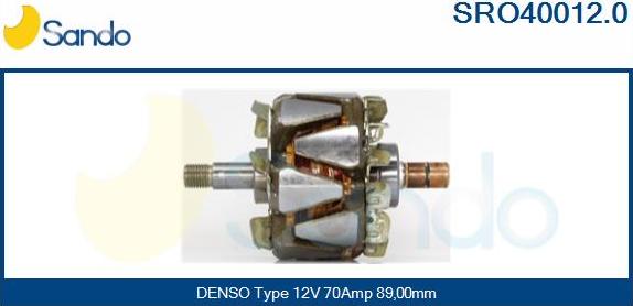 Sando SRO40012.0 - Rotors, Ģenerators autodraugiem.lv