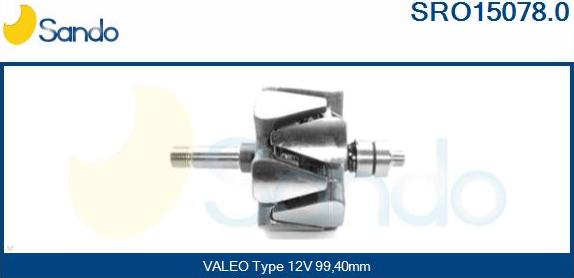 Sando SRO15078.0 - Rotors, Ģenerators autodraugiem.lv