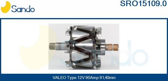 Sando SRO15109.0 - Rotors, Ģenerators autodraugiem.lv
