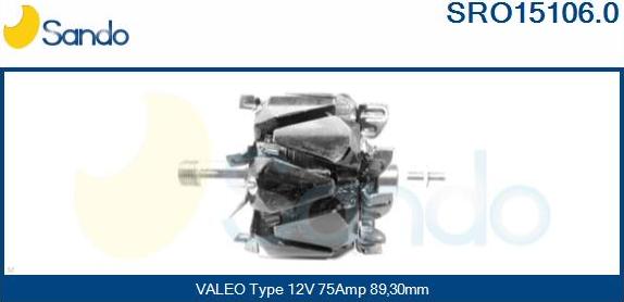 Sando SRO15106.0 - Rotors, Ģenerators autodraugiem.lv